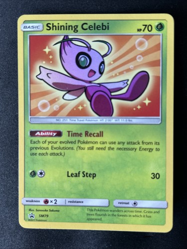 Shining celebi sm79 holo - celebi,